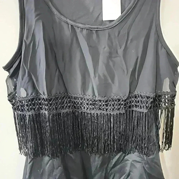 Charlotte Russe Fringe Bodysuit.  Size Large - Picture 5 of 5